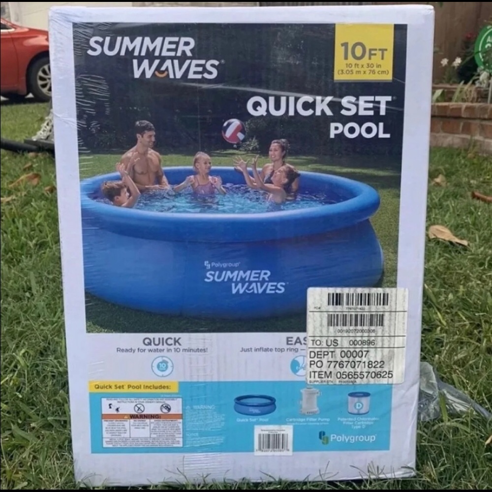 Summer Waves 10'x30" Inflatable Pool